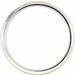 Stepped-Edge Comfort-Fit Half Round Band with Hammer Finish