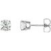 Round 4-Prong Lightweight Stud Earrings