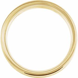 Grooved Comfort-Fit Flat Band