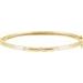 Accented Hinged Bangle Bracelet