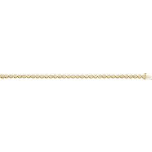 Bezel-Set Line Bracelet