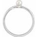 Pearl Sideways Cross Ring