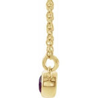 Accented Bezel-Set Necklace or Center