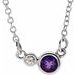 Accented Bezel-Set Necklace or Center