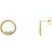 Accented Circle Earrings