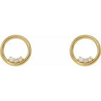 Accented Circle Earrings