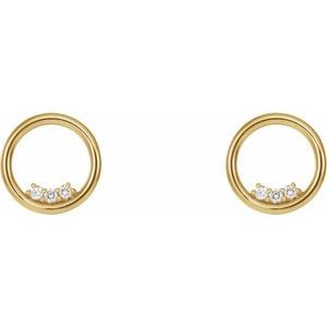 Accented Circle Earrings
