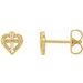 Youth Cross & Heart Earrings