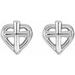 Youth Cross & Heart Earrings