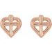 Youth Cross & Heart Earrings