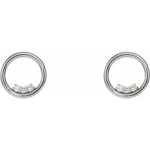 Accented Circle Earrings