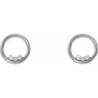 Accented Circle Earrings