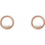 Accented Circle Earrings