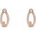 Accented J-Hoop Earrings