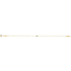 Bezel-Set Link Bracelet
