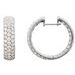 Pavé-Style Inside-Outside Hinged Hoop Earrings