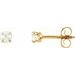 Round 4-Prong Youth Stud Earrings