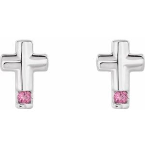 Accented Cross Earrings