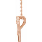 Youth Cross with Heart Necklace or Pendant