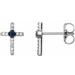 Accented Cross Earrings