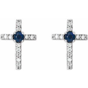 Accented Cross Earrings