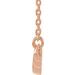 Bezel-Set "V" Necklace or Center