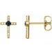 Accented Cross Earrings