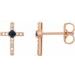 Accented Cross Earrings