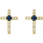 Accented Cross Earrings