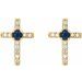 Accented Cross Earrings