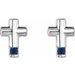 Accented Cross Earrings