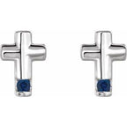 Accented Cross Earrings