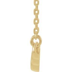 Bezel-Set "V" Necklace or Center
