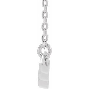 Bezel-Set "V" Necklace or Center