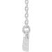 Bezel-Set "V" Necklace or Center