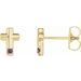 Accented Cross Earrings