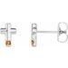 Accented Cross Earrings