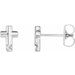 Accented Cross Earrings