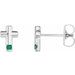 Accented Cross Earrings