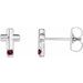 Accented Cross Earrings