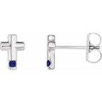 Accented Cross Earrings
