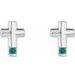 Accented Cross Earrings