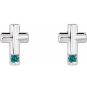 Accented Cross Earrings