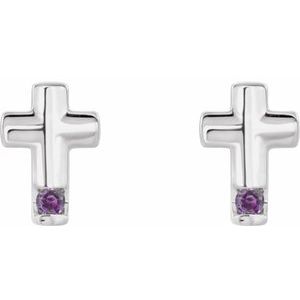 Accented Cross Earrings