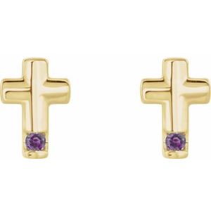 Accented Cross Earrings