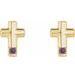 Accented Cross Earrings
