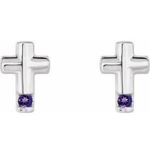Accented Cross Earrings
