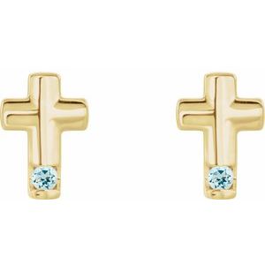 Accented Cross Earrings