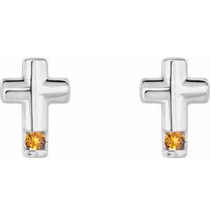 Accented Cross Earrings