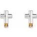 Accented Cross Earrings